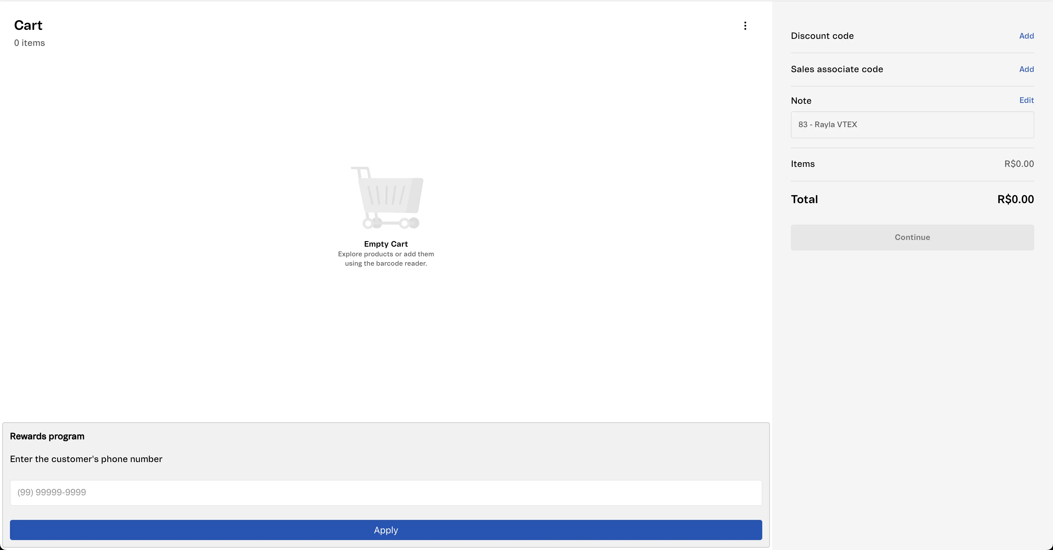 Sales App UI running locally